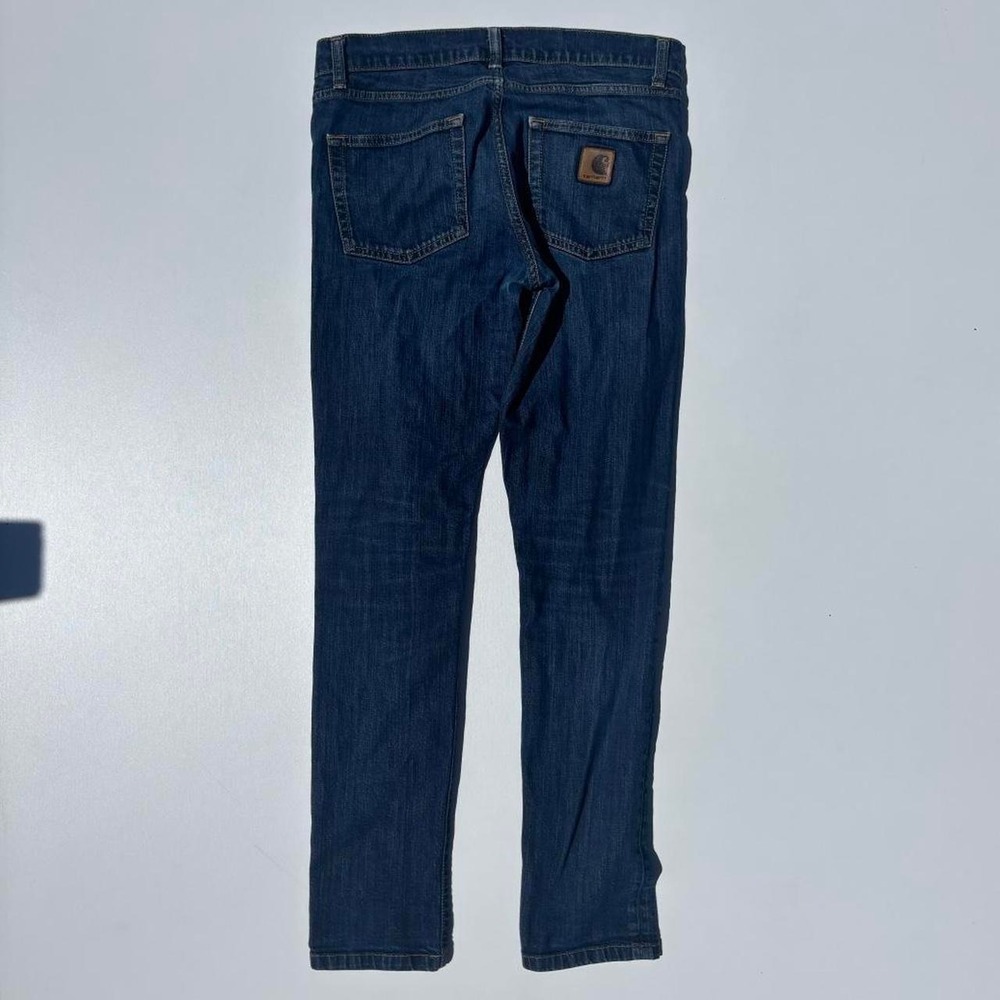 Carhartt Navy Blue Wip Rebel Pants Denim Jeans - 31x32 - Picture 3 of 7
